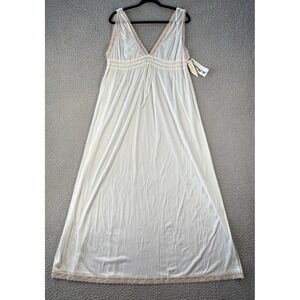 Vintage Miss Elaine Nightgown Womens Small Slip‎ Dress Lace Trim Glam NEW